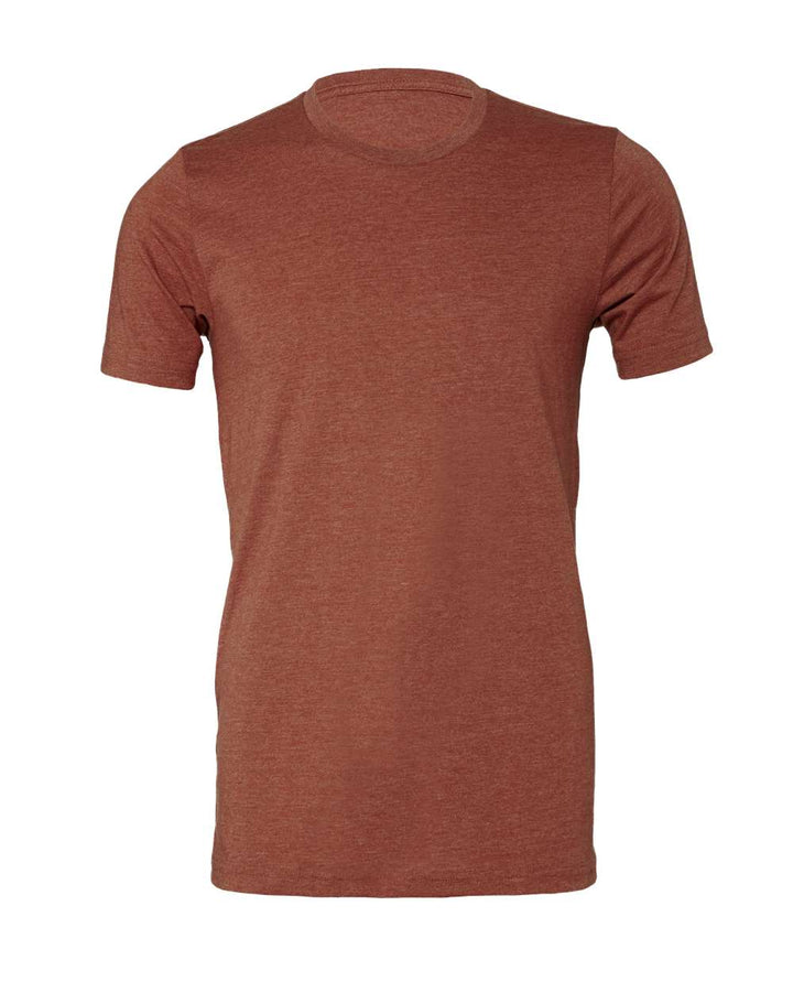 Front View of Heather Clay CVC Jersey Tee - 3001CVC