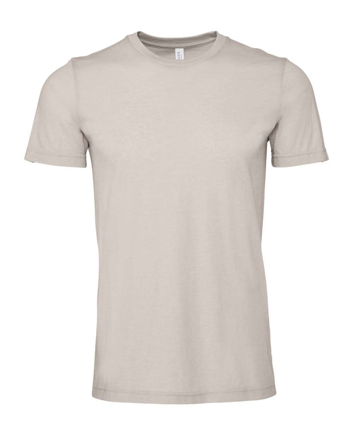 Front View of Heather Cool Grey CVC Jersey Tee - 3001CVC