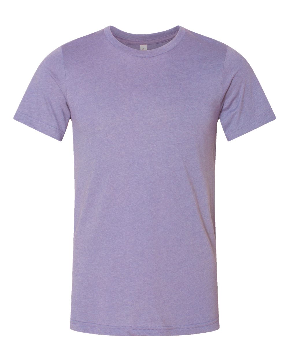 Front View of Heather Dark Lavender CVC Jersey Tee - 3001CVC