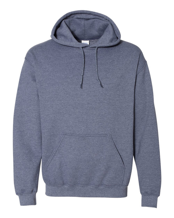 Front View of Heather Dark Navy Heavy Blend™ Hooded Sweatshirt - 18500
