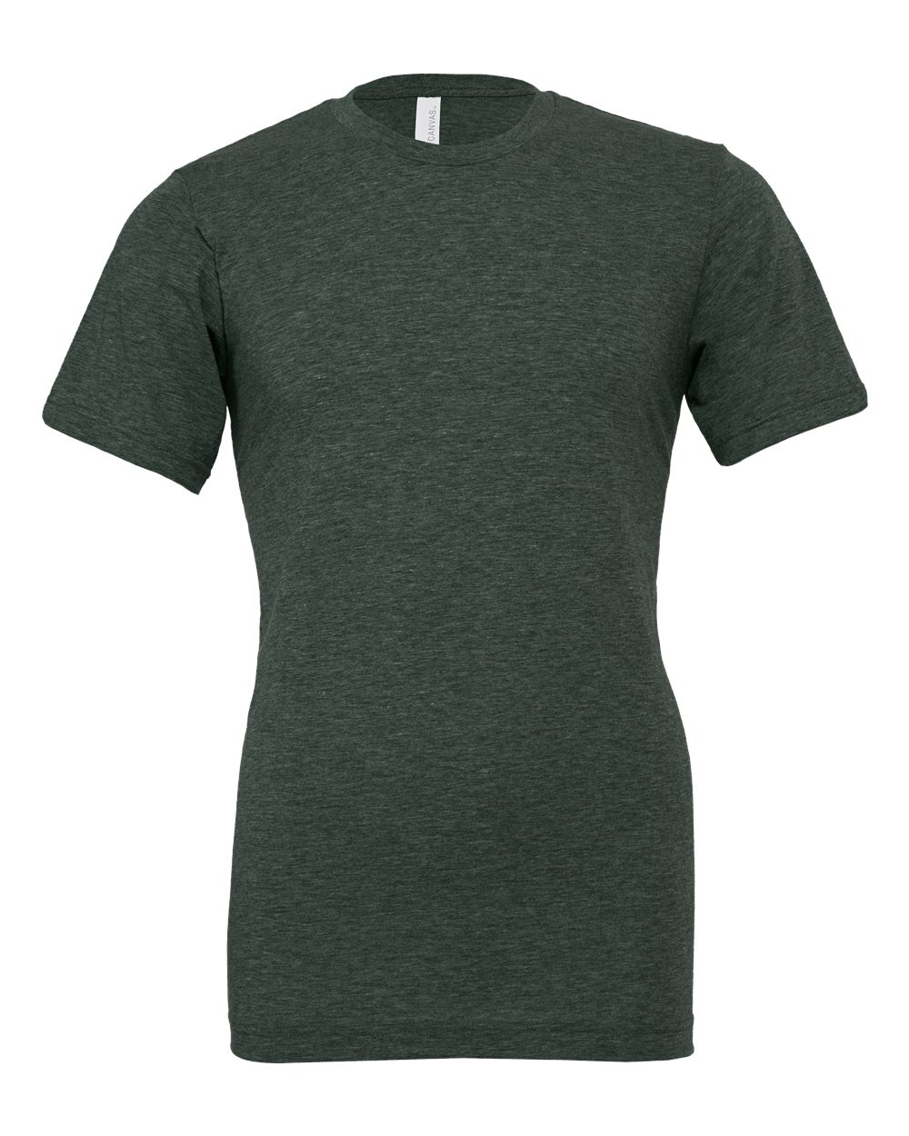 Front View of Heather Forest CVC Jersey Tee - 3001CVC