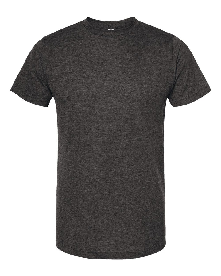 Front View of Heather Graphite Poly-Rich T-Shirt - 241