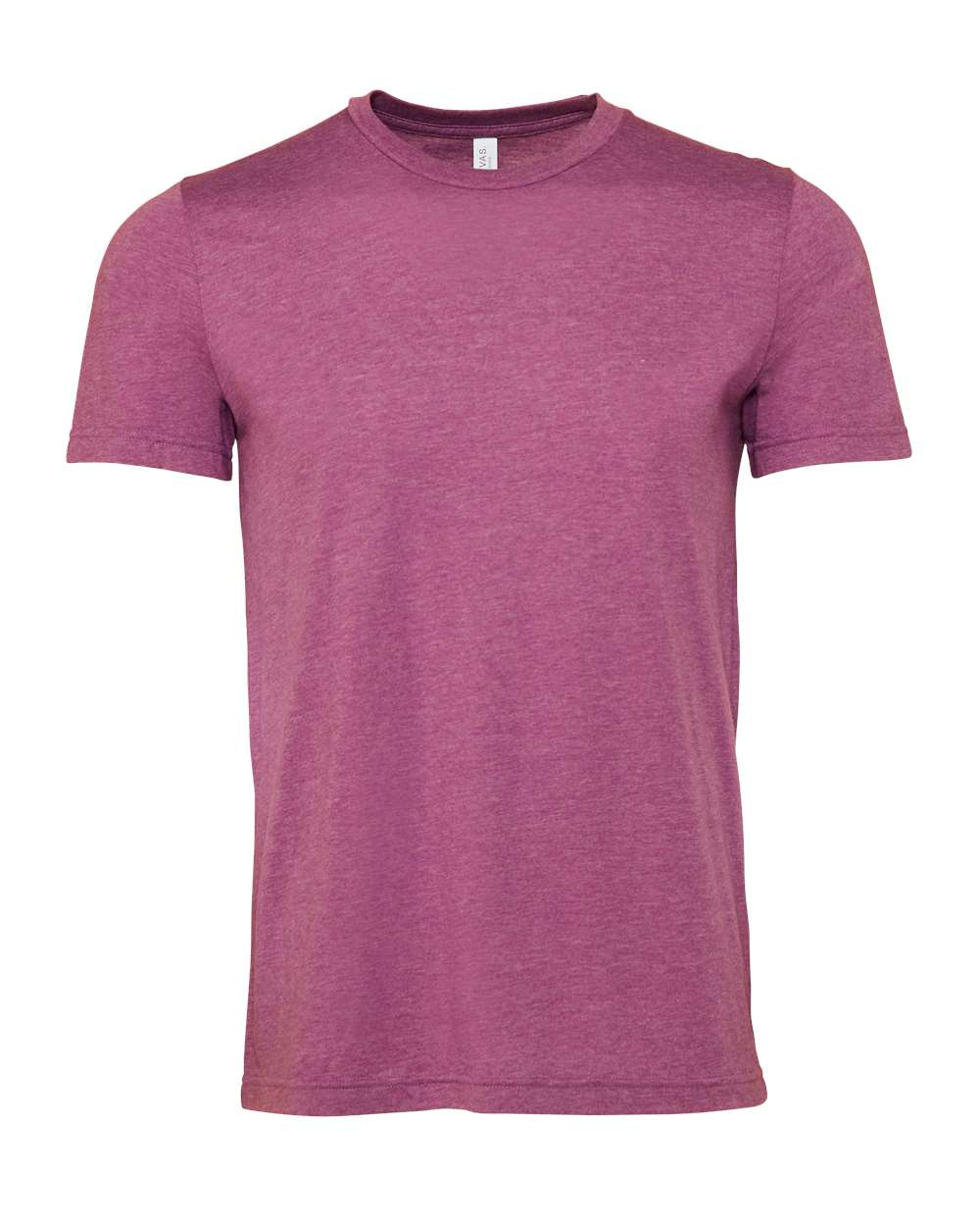 Front View of Heather Magenta CVC Jersey Tee - 3001CVC