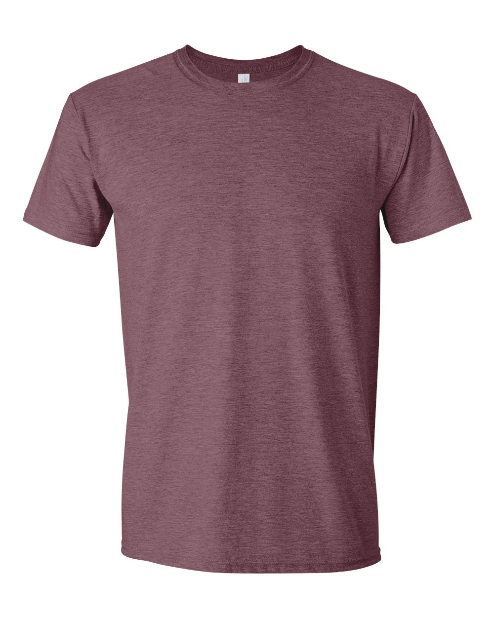 Front View of Heather Maroon Softstyle® T-Shirt - 64000
