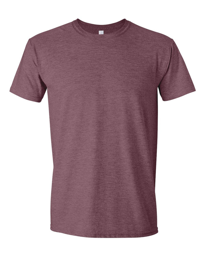 Front View of Heather Maroon Softstyle® T-Shirt - 64000