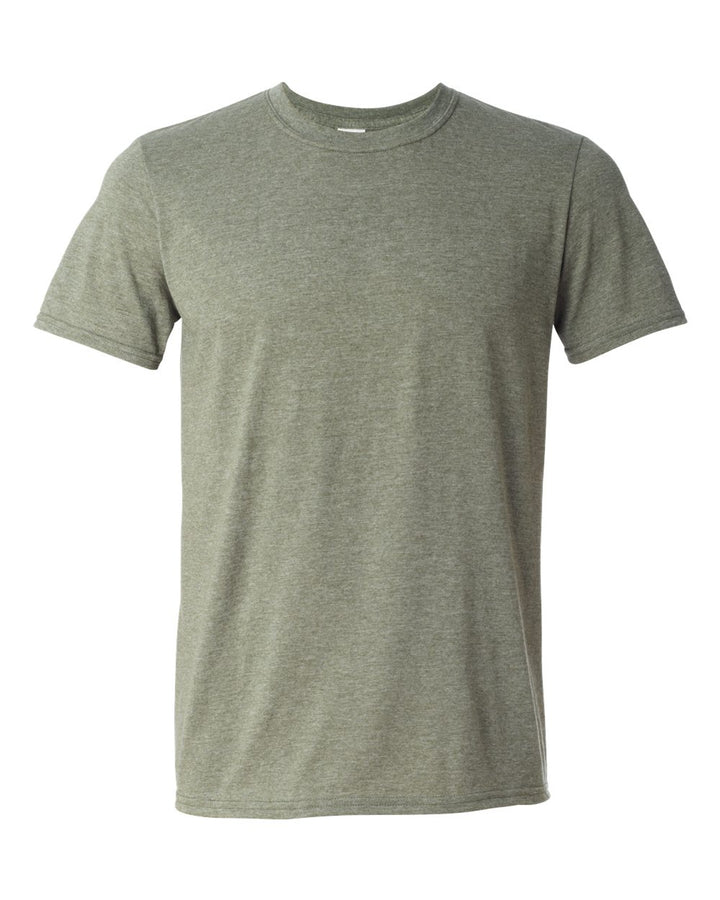 Front View of Heather Military Green Softstyle® T-Shirt - 64000