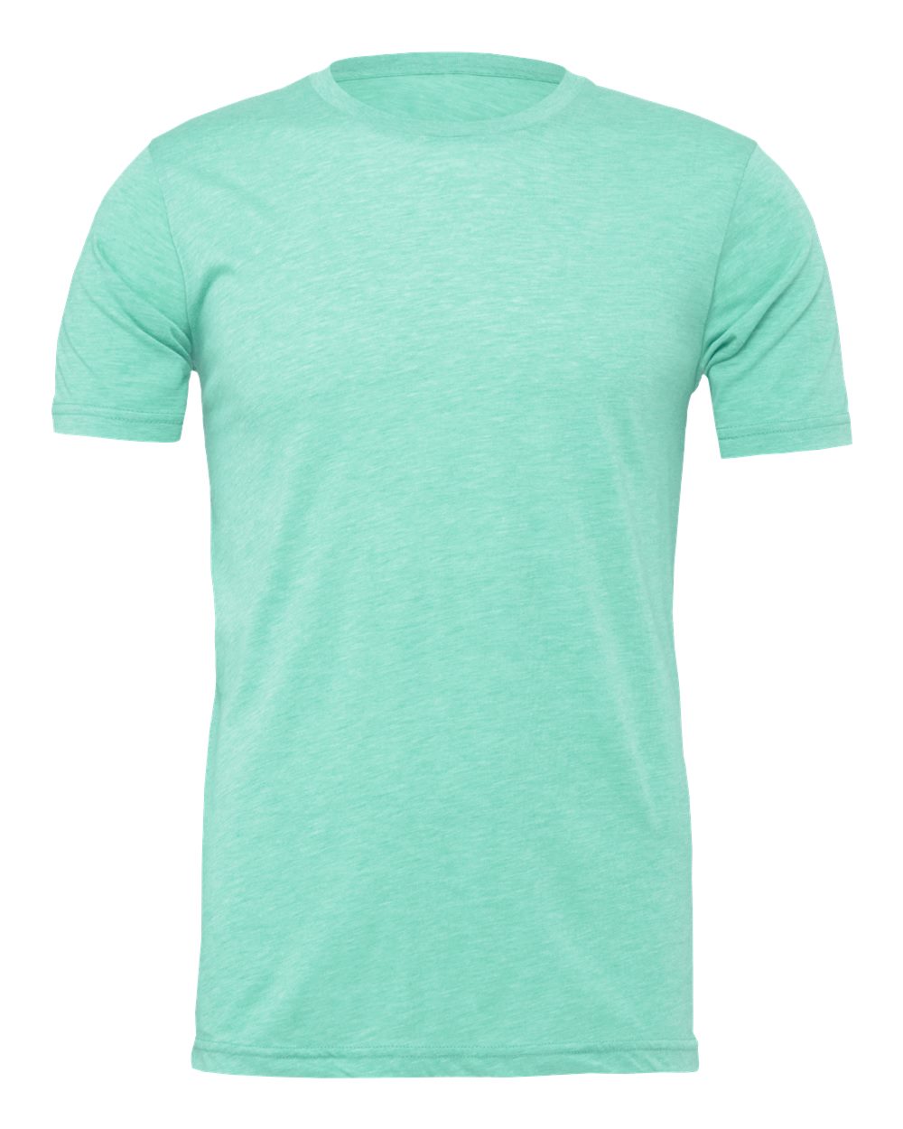 Front View of Heather Mint CVC Jersey Tee - 3001CVC
