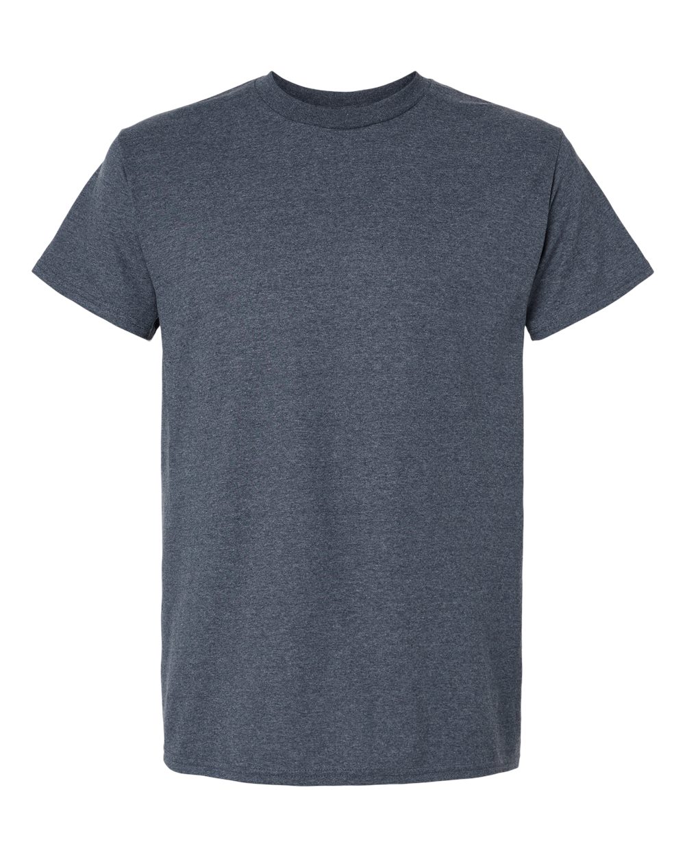 Front View of Heather Navy Ultra Cotton® T-Shirt - 2000