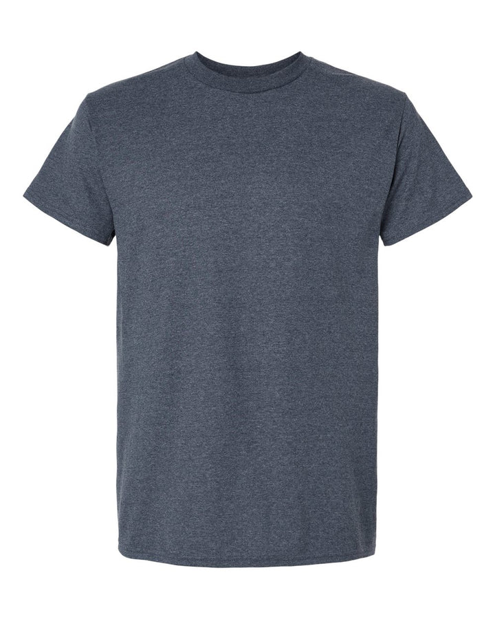 Front View of Heather Navy Ultra Cotton® T-Shirt - 2000