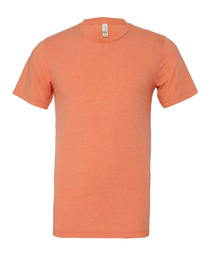 Front View of Heather Orange CVC Jersey Tee - 3001CVC