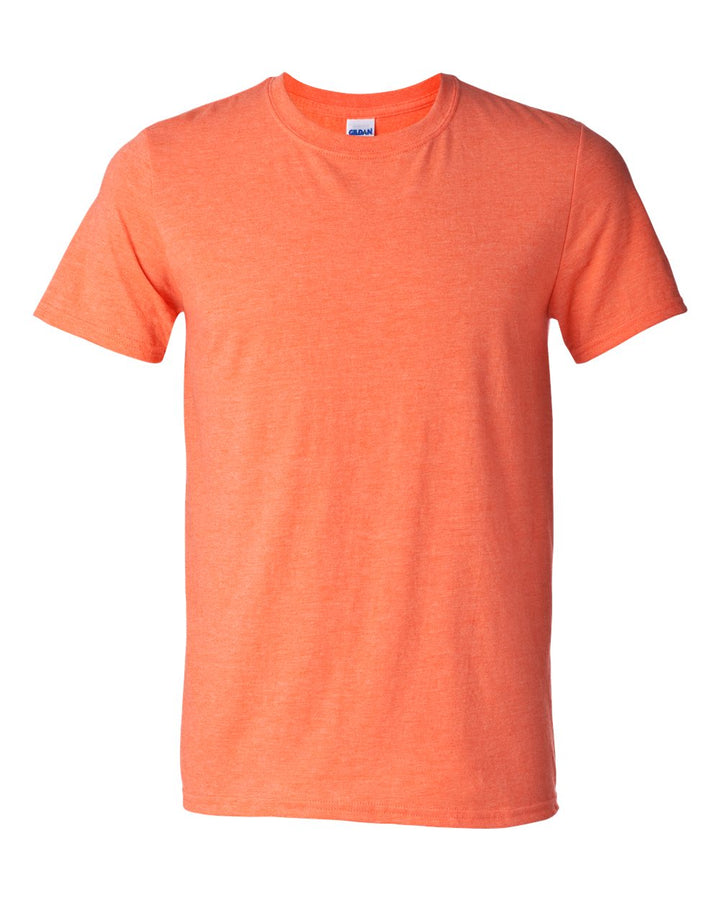 Front View of Heather Orange Softstyle® T-Shirt - 64000