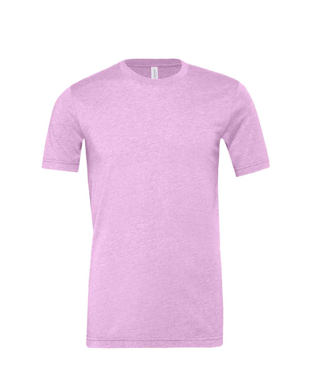 Front View of Heather Prism Lilac CVC Jersey Tee - 3001CVC
