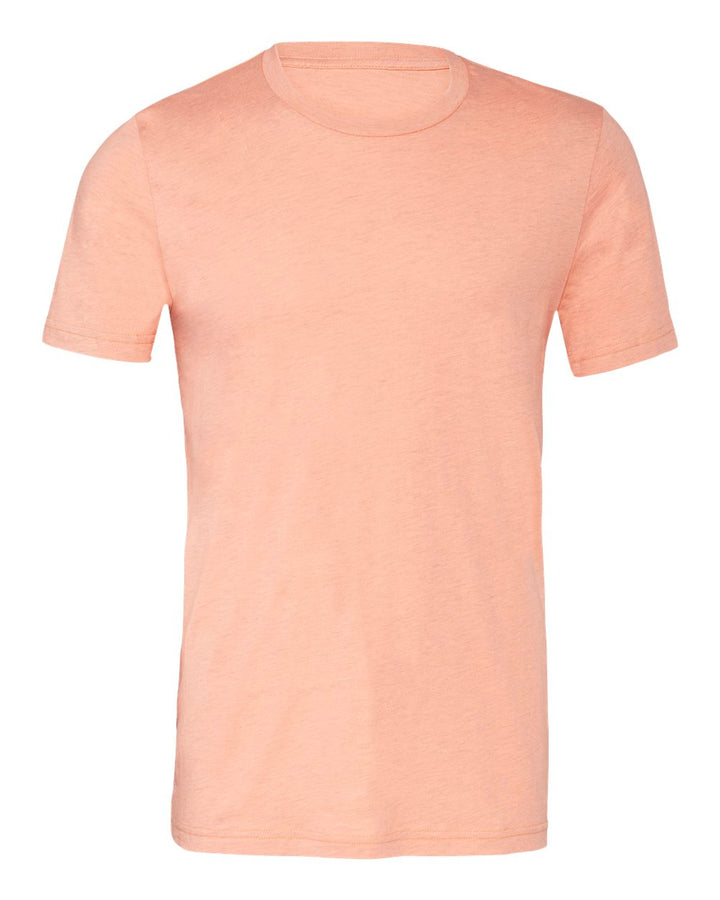 Front View of Heather Prism Sunset CVC Jersey Tee - 3001CVC
