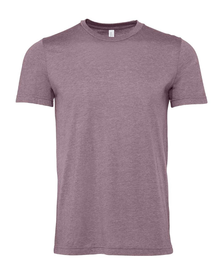 Front View of Heather Purple CVC Jersey Tee - 3001CVC