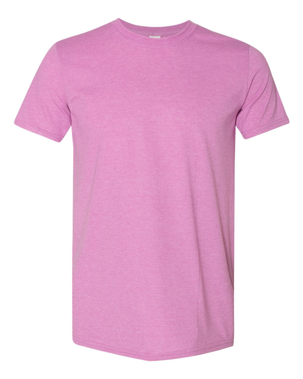 Front View of Heather Radiant Orchid Softstyle® T-Shirt - 64000