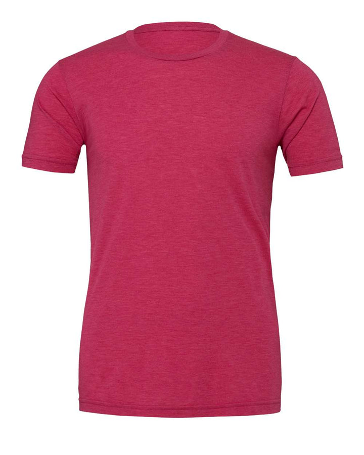 Front View of Heather Raspberry CVC Jersey Tee - 3001CVC