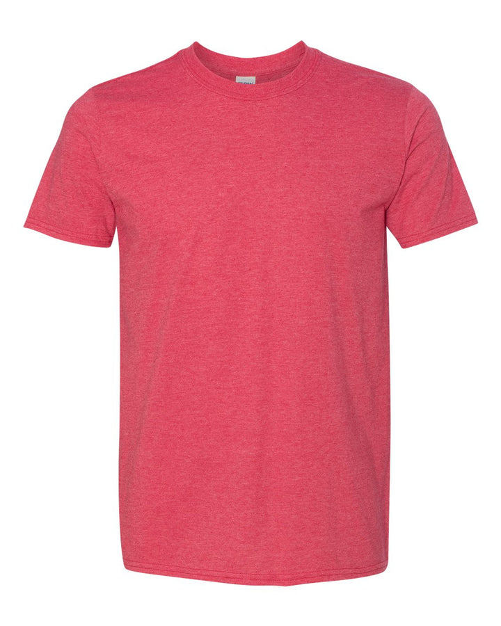 Front View of Heather Red Softstyle® T-Shirt - 64000