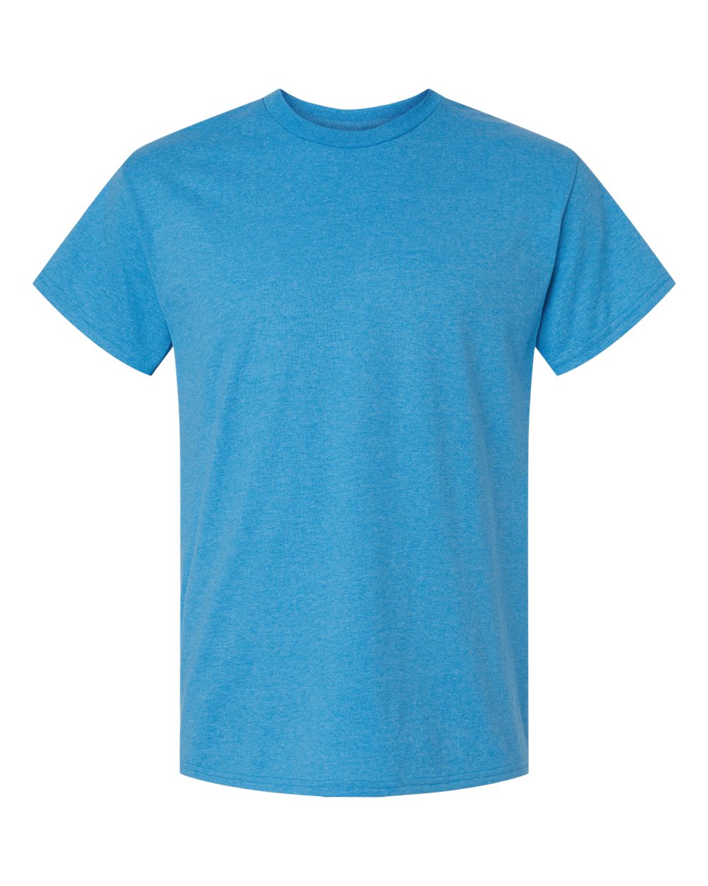 Front View of Heather Sapphire Ultra Cotton® T-Shirt - 2000