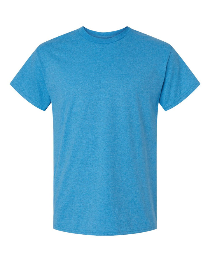 Front View of Heather Sapphire Ultra Cotton® T-Shirt - 2000