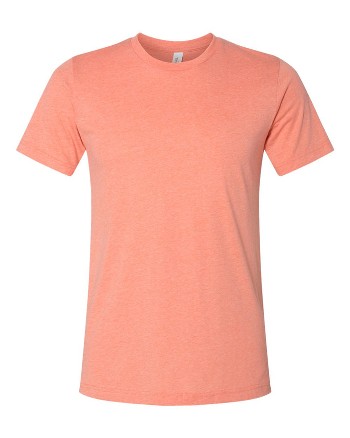 Front View of Heather Sunset CVC Jersey Tee - 3001CVC