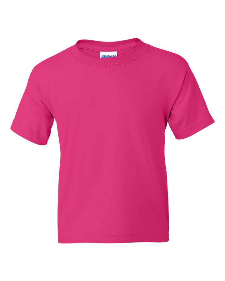 Front View of Heliconia DryBlend® Youth T-Shirt - 8000B