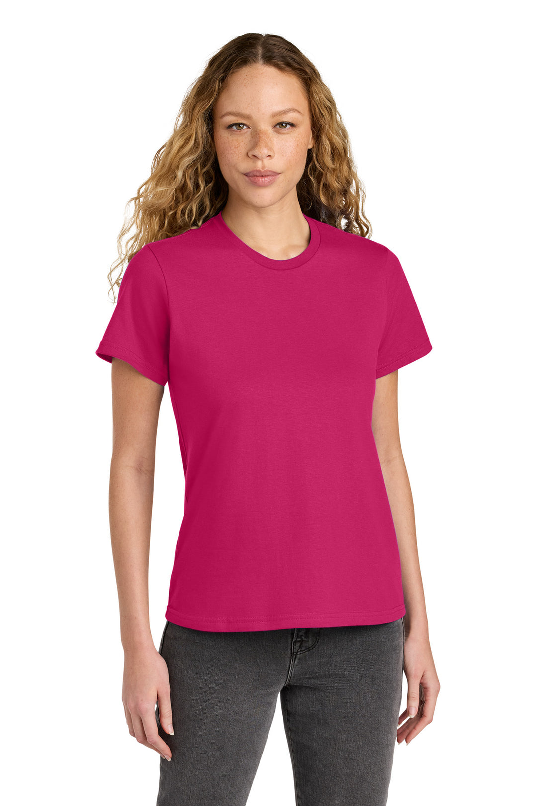 Front View of Heliconia Gildan Women's Softstyle Midweight Tee 65000L
