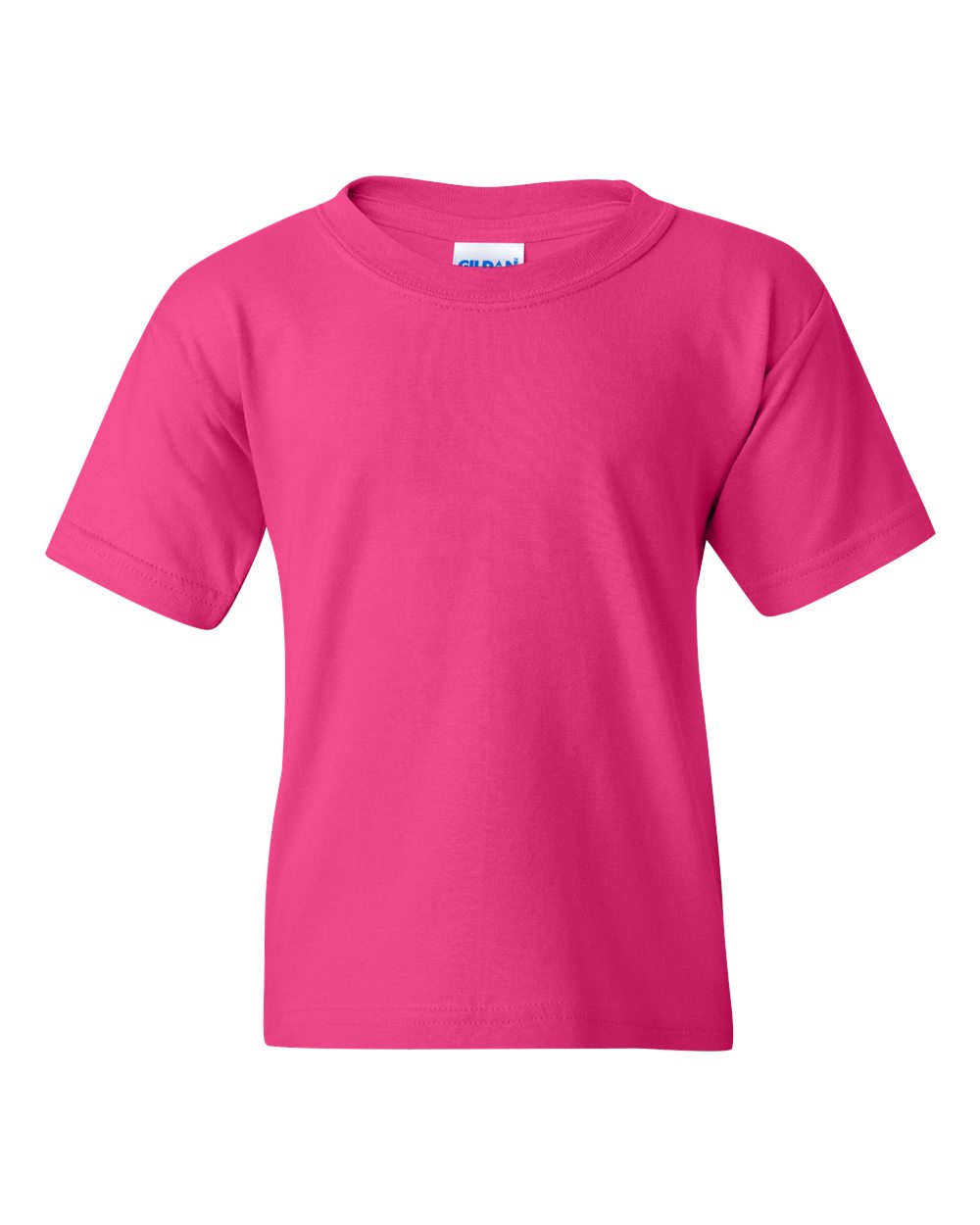 Front View of Heliconia Heavy Cotton™ Youth T-Shirt - 5000B