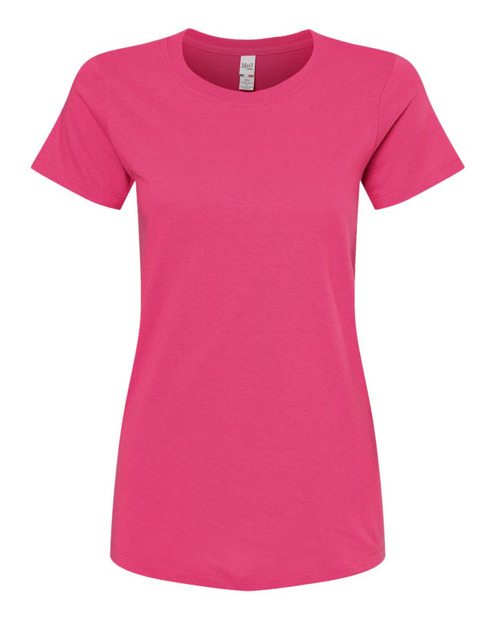 Front View of Heliconia Women's Gold Soft Touch T-Shirt - 4810
