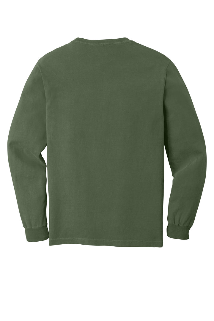 Front View of Hemp COMFORT COLORS Heavyweight Ring Spun Long Sleeve Tee. 6014