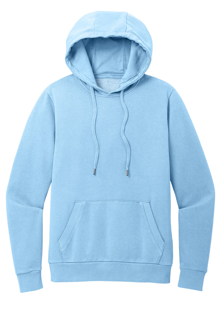 Front View of HeriBlue District Wash Fleece Hoodie DT2200