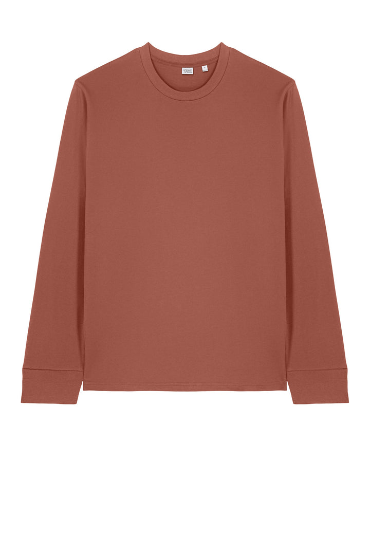 Front View of HeriBrown Stanley/Stella Unisex Creator 2.0 Long Sleeve Tee SXU022