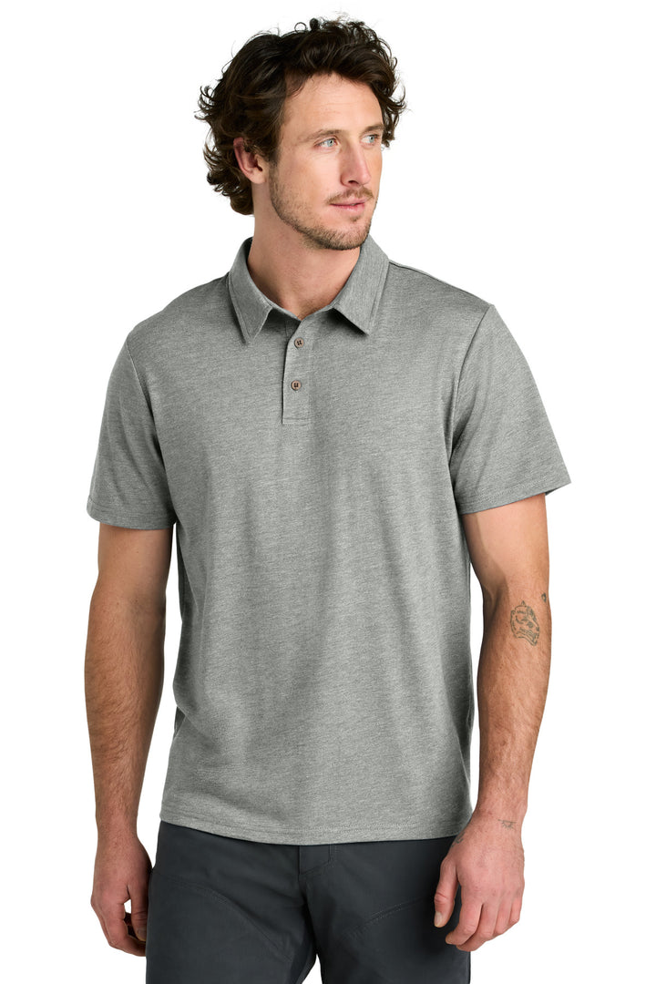 Front View of HiRiseGryH LIMITED EDITION tentree TreeBlend Polo TTCM5660