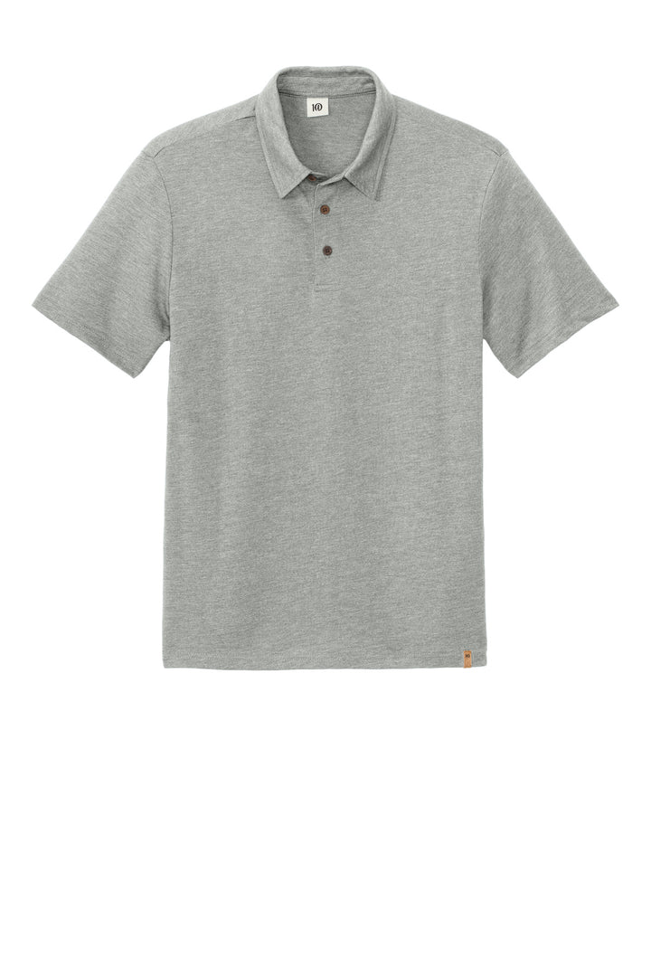 Front View of HiRiseGryH LIMITED EDITION tentree TreeBlend Polo TTCM5660