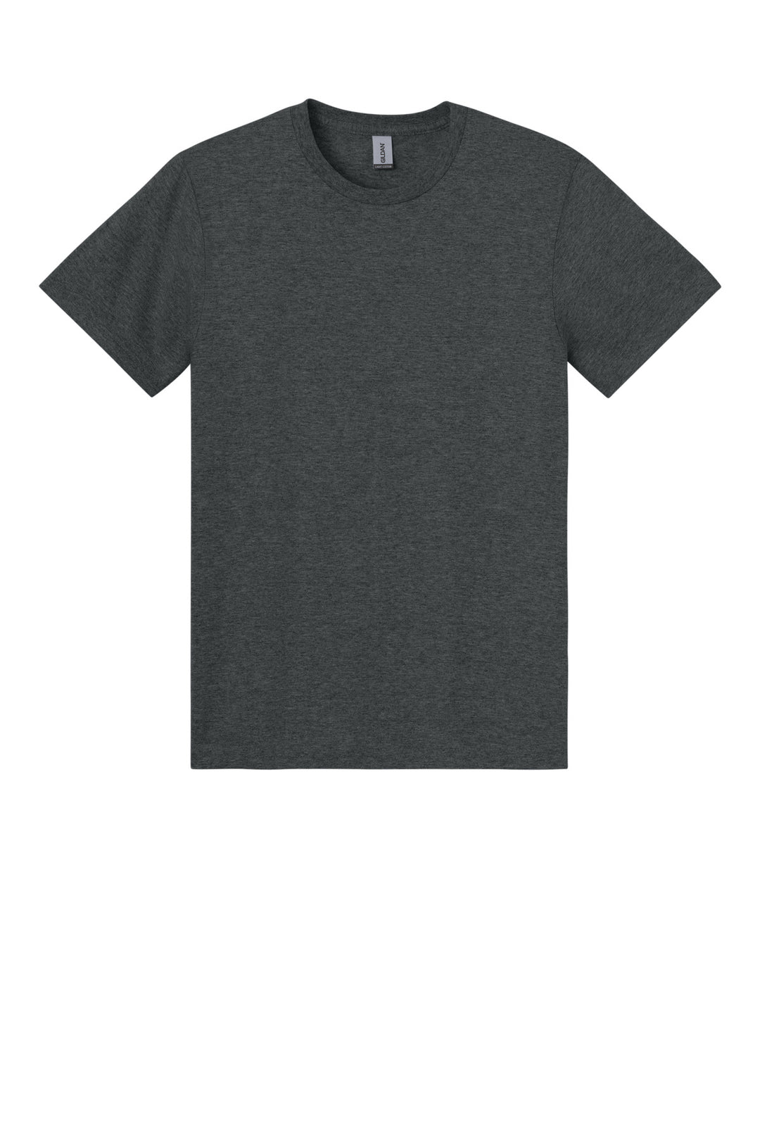 Front View of HtDkGrey Gildan Light Cotton Tee 3000