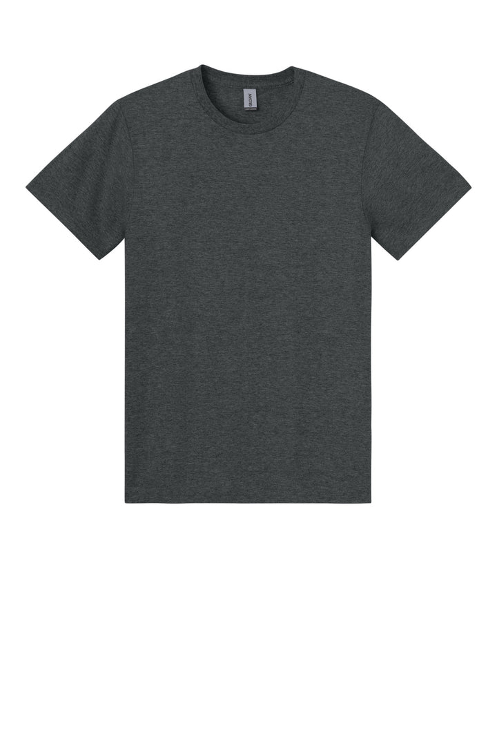 Front View of HtDkGrey Gildan Light Cotton Tee 3000