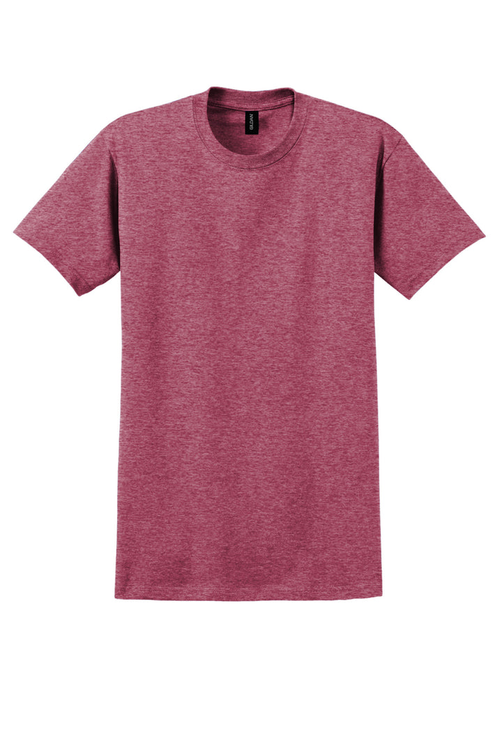 Front View of Hthr Cardinal Gildan - Ultra Cotton 100% US Cotton T-Shirt. 2000