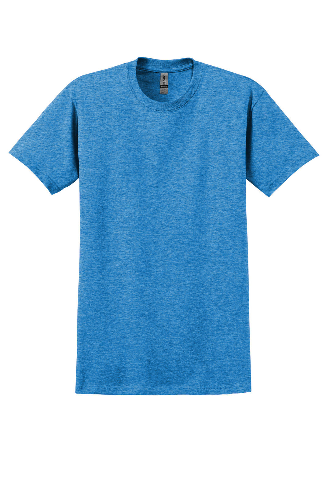 Front View of Hthr Sapphire Gildan - Ultra Cotton 100% US Cotton T-Shirt. 2000