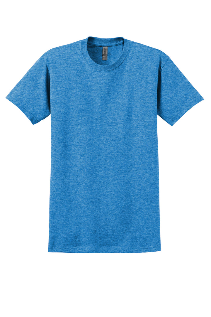 Front View of Hthr Sapphire Gildan - Ultra Cotton 100% US Cotton T-Shirt. 2000