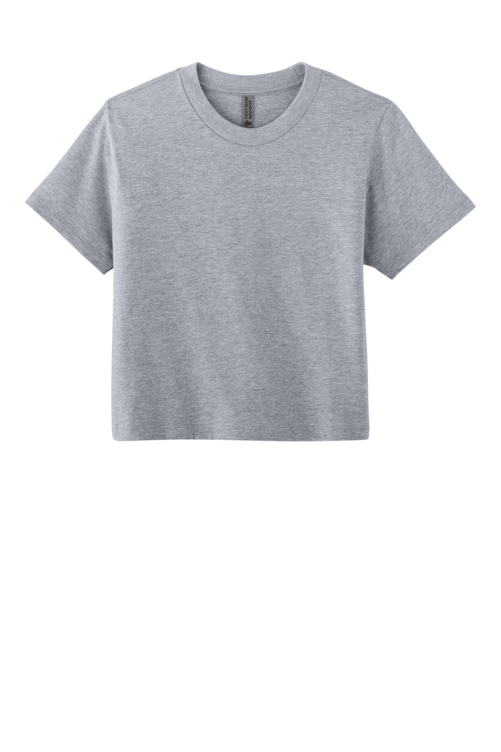 Front View of HthrGray Next Level Apparel Women's Heavyweight Boxy Tee NL7610