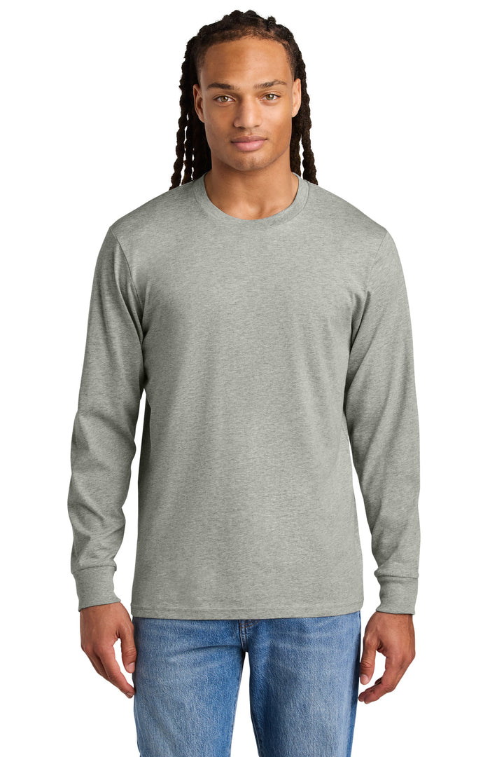 Front View of HthrGrey Stanley/Stella Unisex Creator 2.0 Long Sleeve Tee SXU022