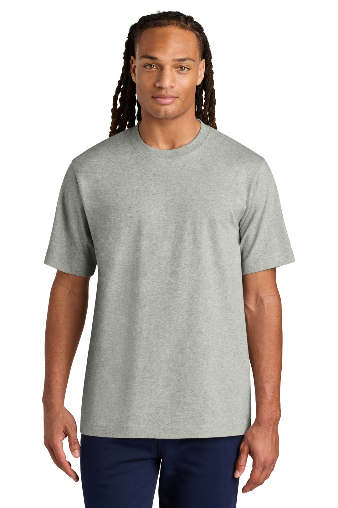 Front View of HthrGrey Stanley/Stella Unisex Freestyler Heavyweight Tee SXU018