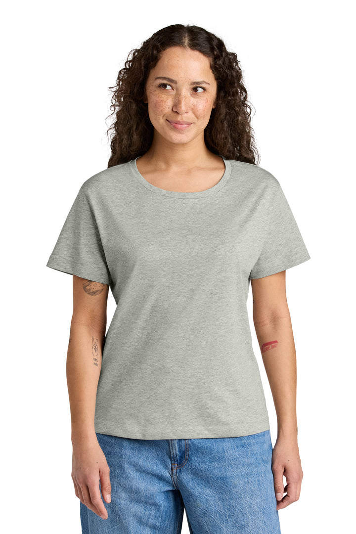 Front View of HthrGrey Stanley/Stella Women's Stella Serena Scoop Neck Tee SXW008
