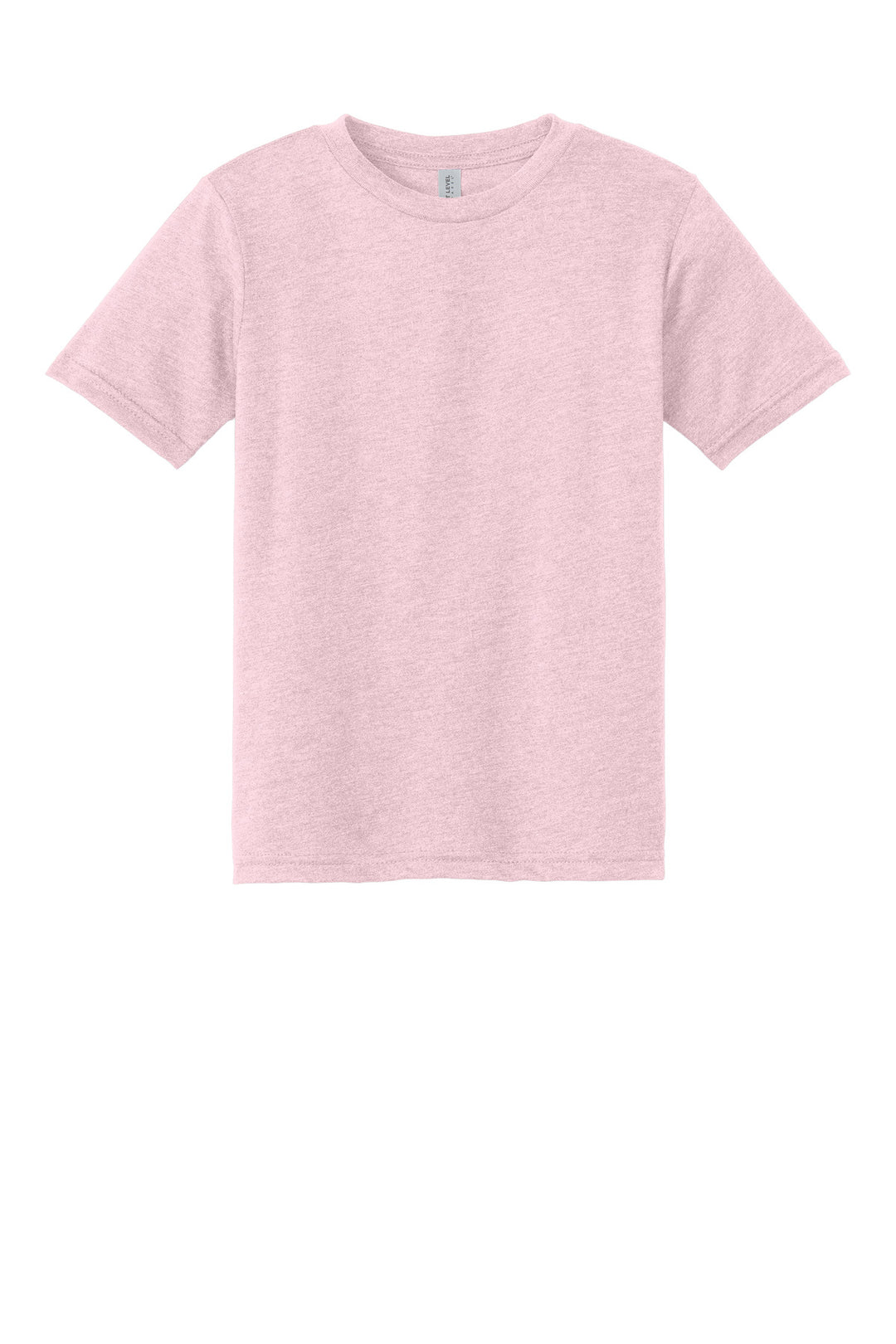 Front View of HtrLtPnk Next Level Apparel Youth CVC Tee NL3312