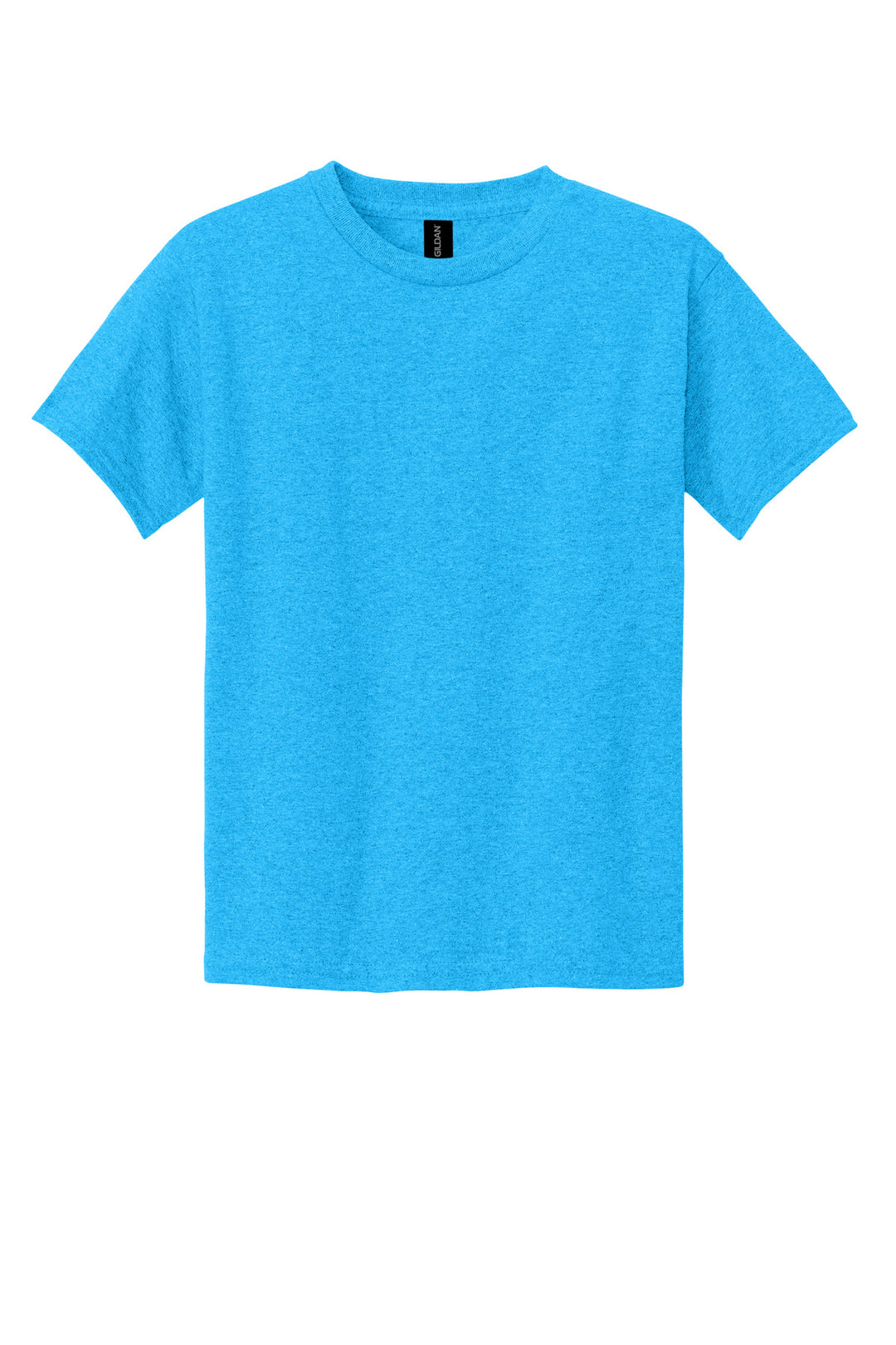 Front View of HtSapphire Gildan - Youth Heavy Cotton 100% Cotton T-Shirt. 5000B