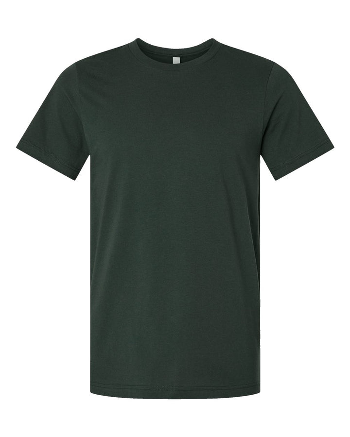 Front View of Hunter Green Jersey Tee - 3001