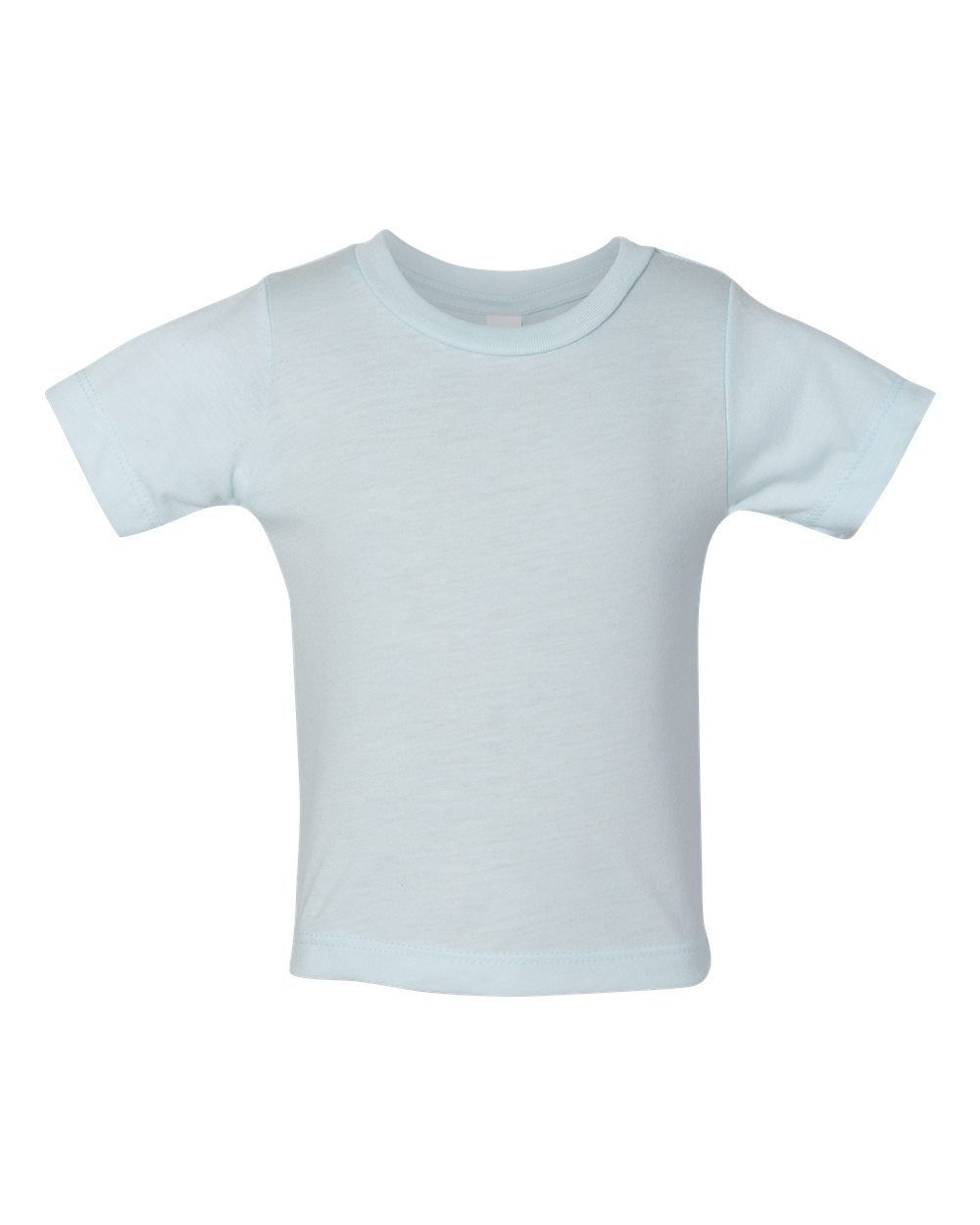 Front View of Ice Blue Triblend Infant Triblend Tee - 3413B