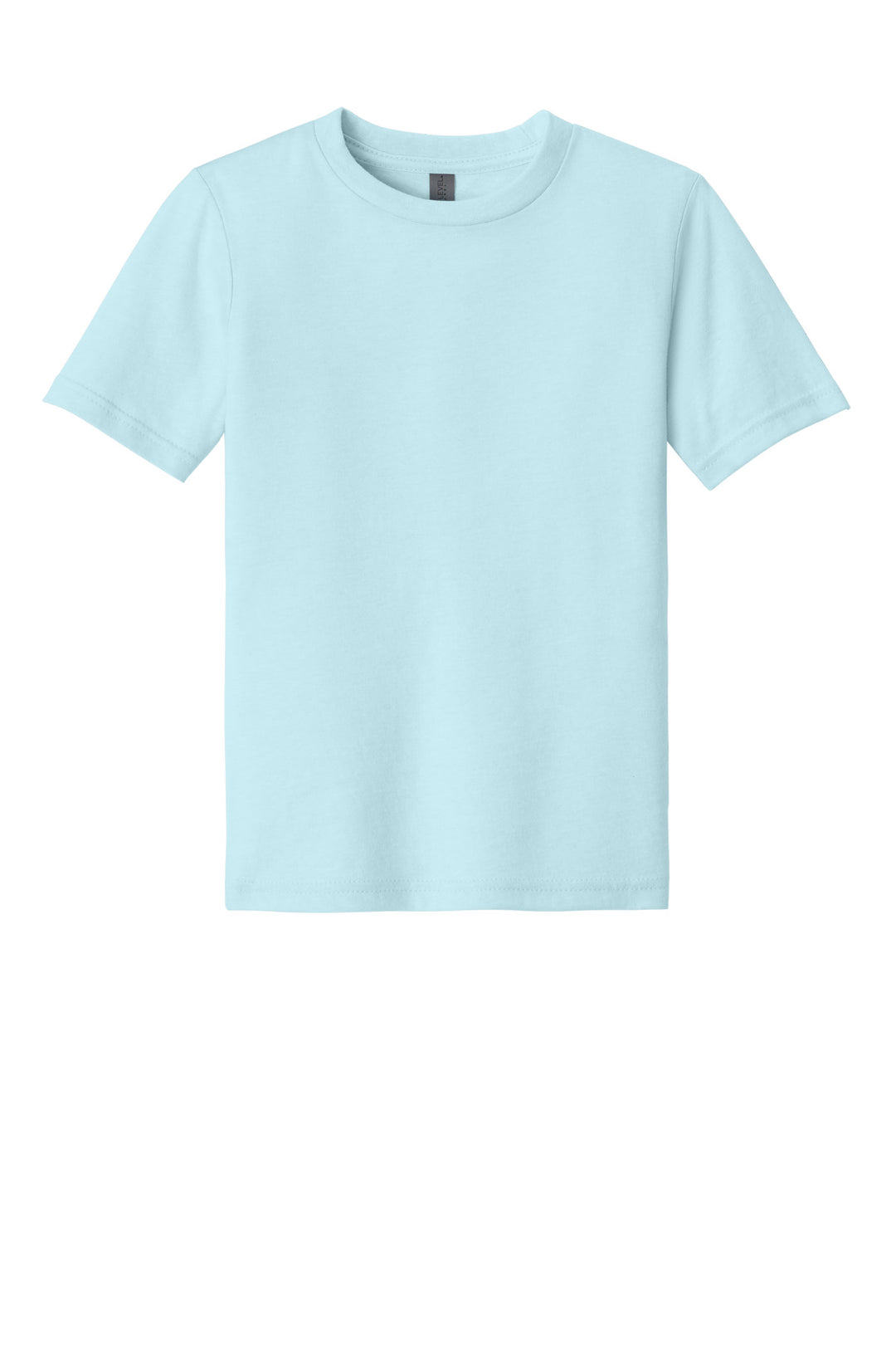 Front View of IceBlue Next Level Apparel Youth CVC Tee NL3312