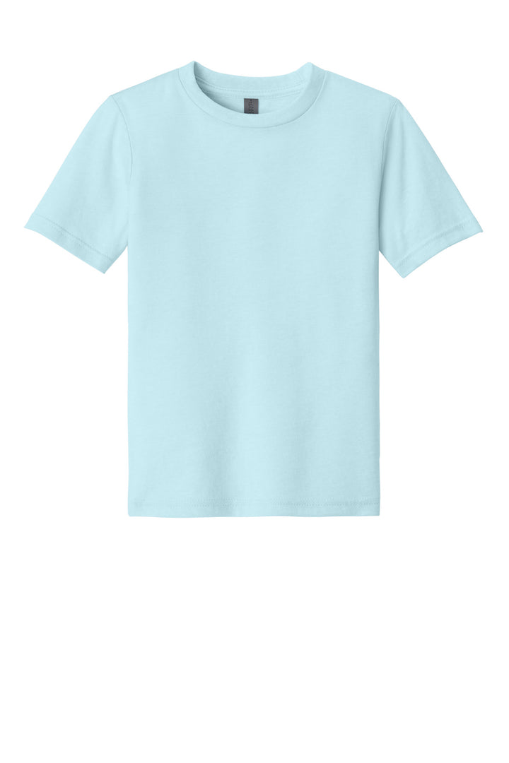 Front View of IceBlue Next Level Apparel Youth CVC Tee NL3312