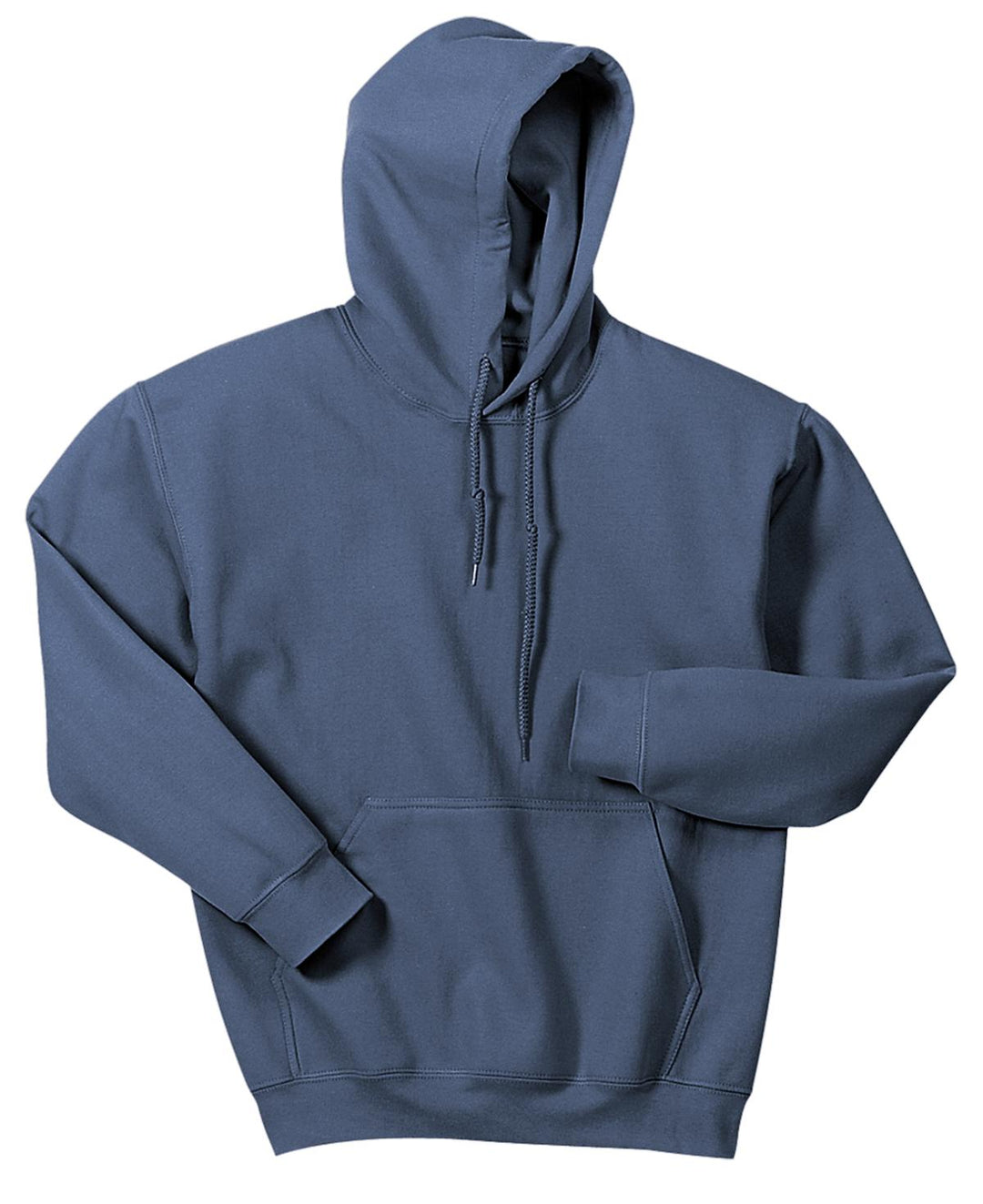 Front View of Indigo Blue Gildan - Heavy Blend Hooded Sweatshirt. 18500