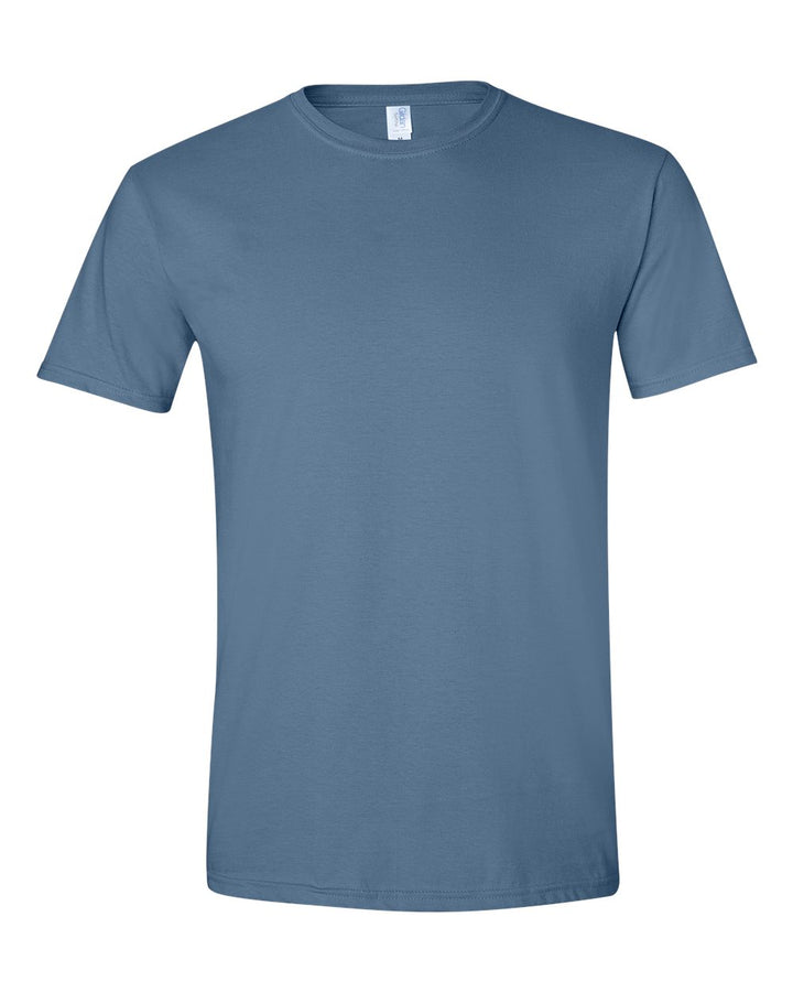Front View of Indigo Blue Softstyle® T-Shirt - 64000